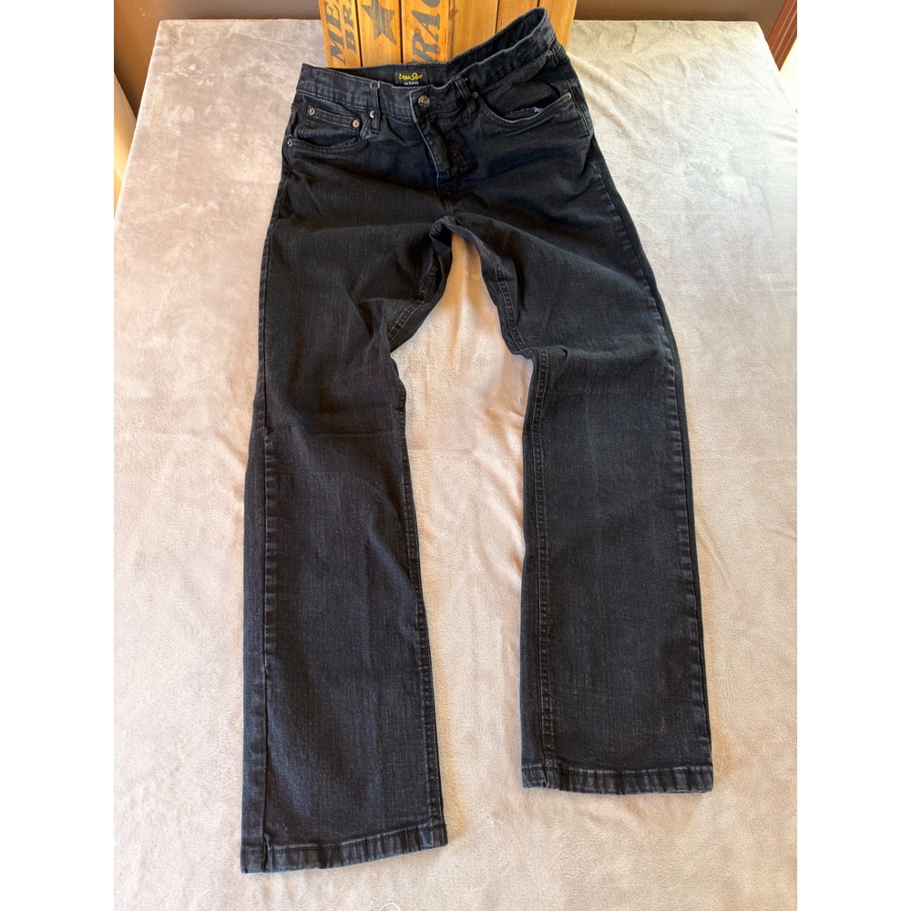 Urban Star Premium Apparel Mens Black Straight Leg Stretch Jeans 34x34